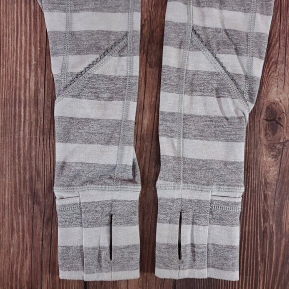 Lululemon Womens Size 2 Race Your Pace Zip Long Sleeve Shirt Pullover Gray - Picture 8 of 13